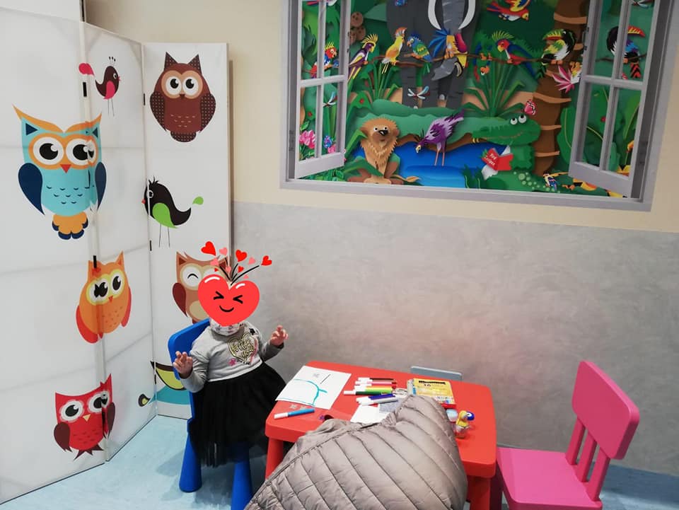 Uno spazio gioco per accogliere i pazienti oncologici pediatrici  presso il Giovanni Paolo II di Bari.