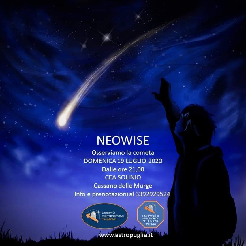 Neowise, osserviamo la cometa - domenica 19 luglio