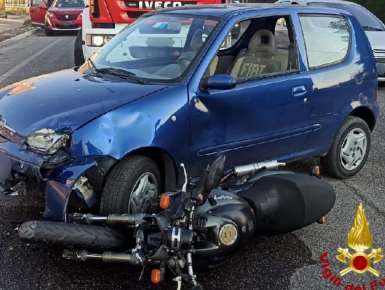 ''INCIDENTE  STRADALE  TRA  MOTOCICLO  E  AUTOVETTURA - LE  DINAMICHE  IN - FISICA DELL'IMPATTO ''