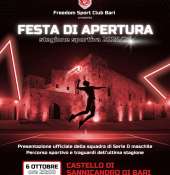 Freedom Sport Club Bari: Presentazione Ufficiale della Stagione 2025/26 al Castello di Sannicandro