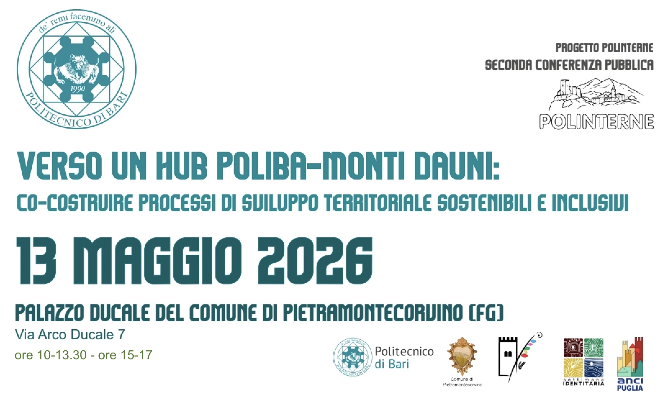 Pietra, verso un hub Poliba-Monti Dauni per nuovi progetti di sviluppo